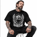 Old School – Biker T-Shirt with Helmet and Wings Unisex Organic Cotton T-Shirt Creator 2.0
